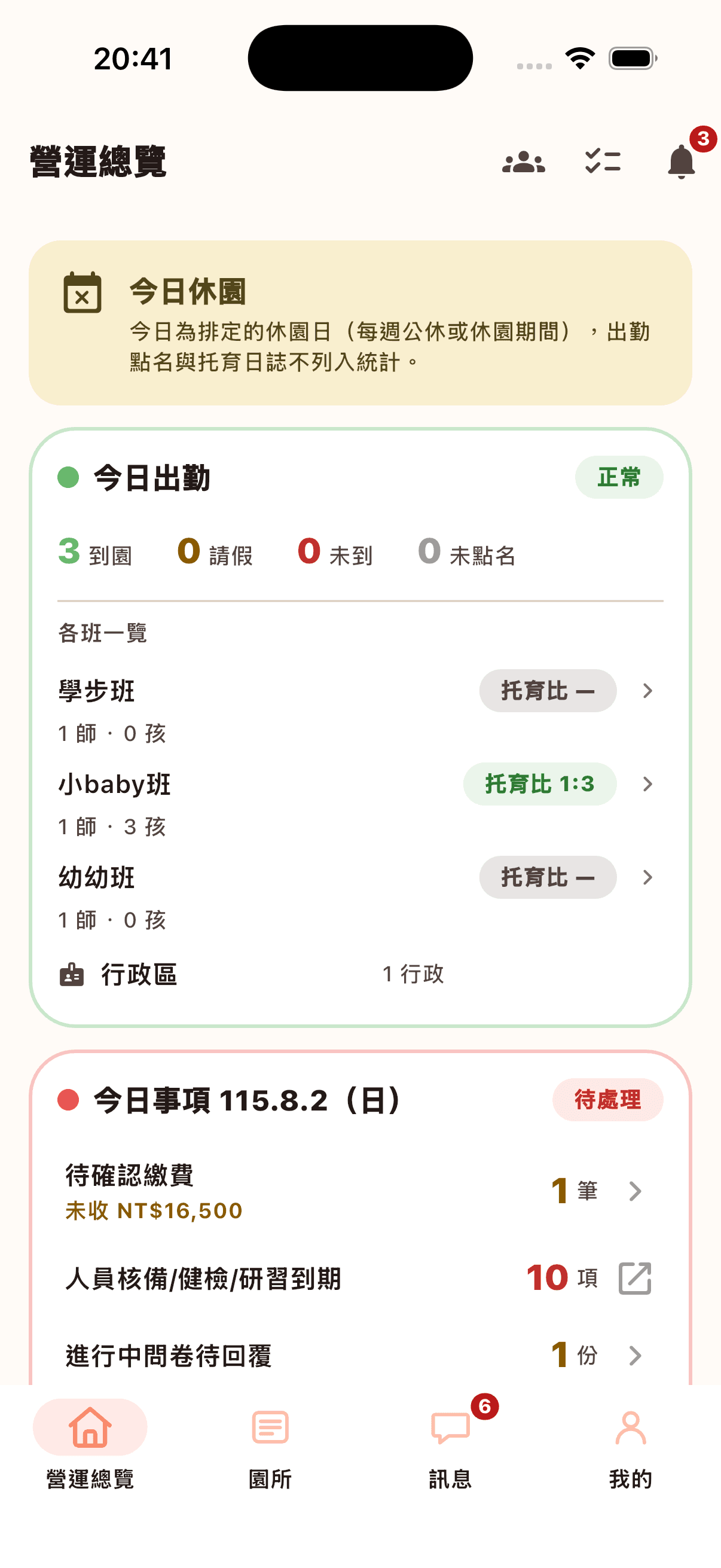 營運總覽（首頁）